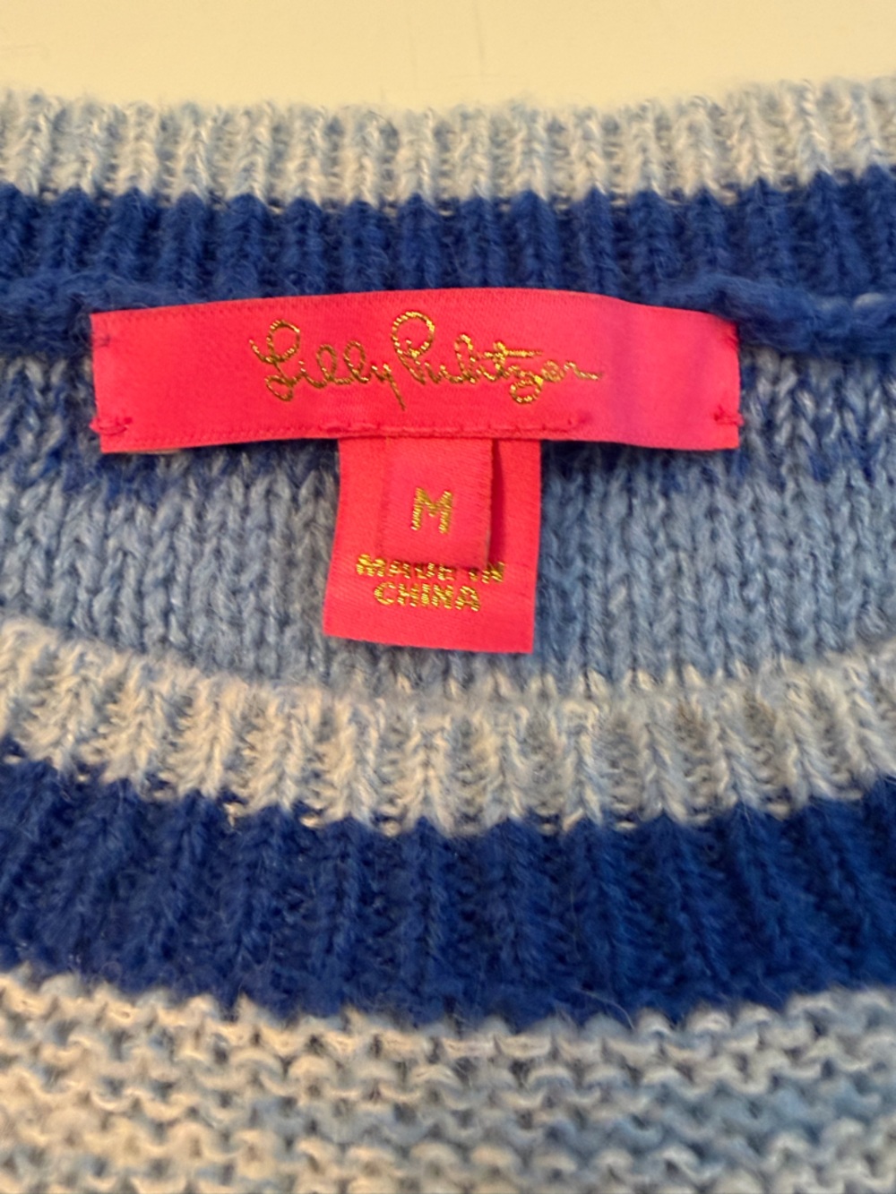 Lily Pulitzer Blue and Grey Sweater - Picture 2 of 3